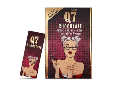 Q7 Botanical Extract Chocolate for Women – box with 12 packs of 35g botanical-infused chocolate - Q7