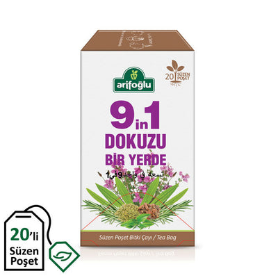 Arifoglu 9-in-1 Herbal Form Tea 60 Filter Bags – Daily Detox - Arifoglu