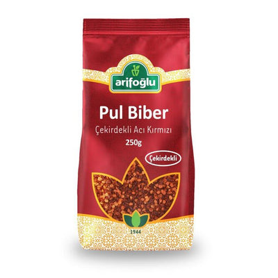 Arifoglu Crushed Red Chili with Seeds 250g pouch