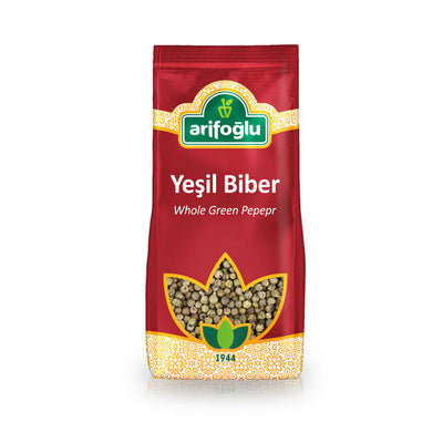Arifoglu Green Peppercorns Whole 75g pouch