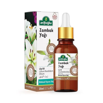 Arifoglu Lily Oil 20ml in amber glass bottle with dropper