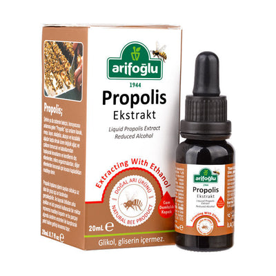 Arifoglu Propolis Extract Alcohol Reduced 20ml Dropper Bottle