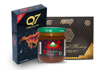 Best Sellers Set - Themra Herbal Paste, Wonderful Honey Sachets, Q7 Chocolate