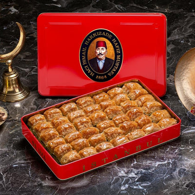 H. Mustafa Classic Pistachio Baklava 1kg Tin