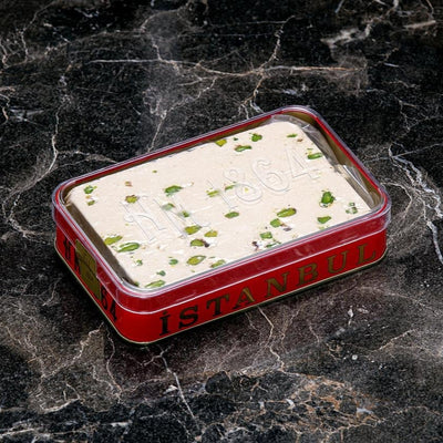 H. Mustafa Pistachio Halva 450g Tin