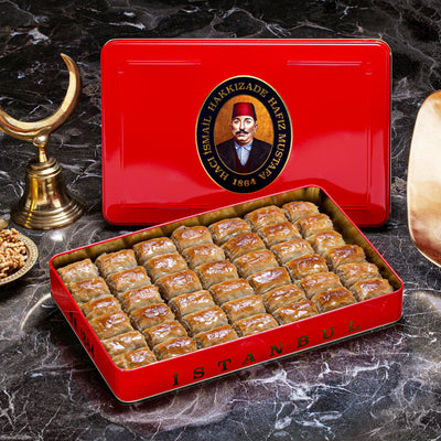 H. Mustafa Walnut Ankara Baklava 1kg Tin - H. Mustafa