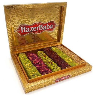 Hazer Baba Luxury Turkish Delight Gift Box with six assorted varieties 1250g - Hazer Baba