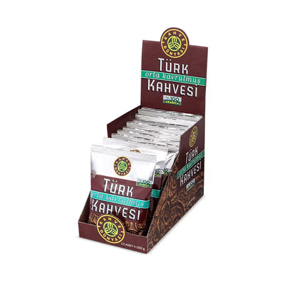 Kahve Dunyasi Medium Roasted Turkish Coffee 12 x 100g Pack