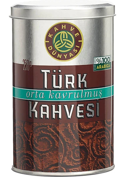 Kahve Dunyasi Medium Roasted Turkish Coffee 250g Pack