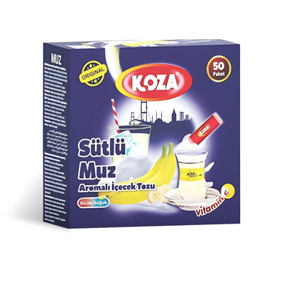 Koza Banana Flavored Instant Drink Powder 50 Sachets Box