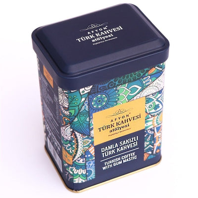 Lokum Atolyesi mastic Turkish coffee gluten-free vegan 150g metal tin