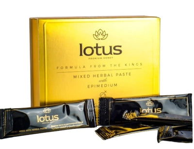 Lotus premium golden honey paste in 15g single-use sticks – 12 pack