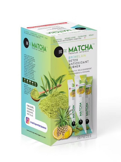 Matcha Premium Japanese Detox Tea Pineapple Lemon 20 Sachets - Matcha Premium Japanese