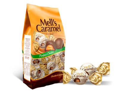 Mells Caramel double twist chocolate 330 g pack - Mells Caramel