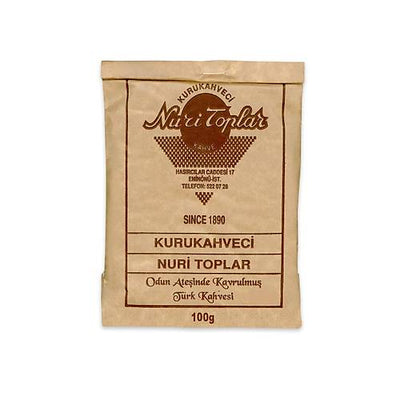 Nuri Toplar Freshly Ground Turkish Coffee 100g Pack - Nuri Toplar
