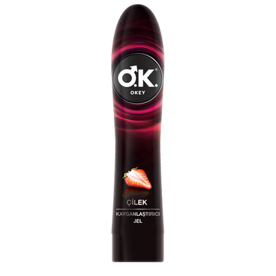 Okey Strawberry Flavored Lubricant Gel 100 ml tube