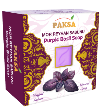 Paksa Natural Purple Basil Soap with herbal fragrance bar