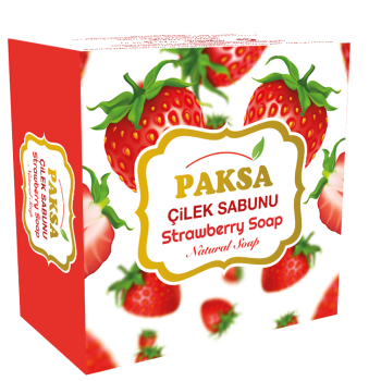 Paksa Natural Strawberry Soap with fruity fragrance bar