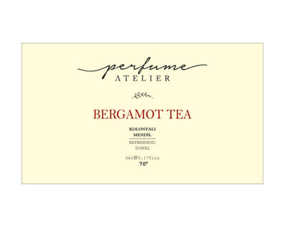 Perfume Atelier Bergamot Tea scented wet wipes 70 degrees pack of 50 - Perfume Atelier