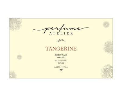 Perfume Atelier Tangerine scented wet wipes 70 degrees pack of 50 - Perfume Atelier
