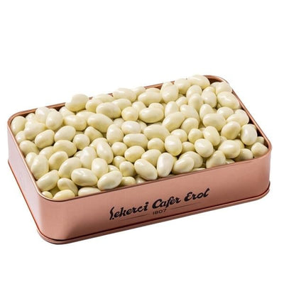 Sekerci Cafer Erol Mastic Pistachio Dragees Bronze Tin 300g - Sekerci Cafer Erol