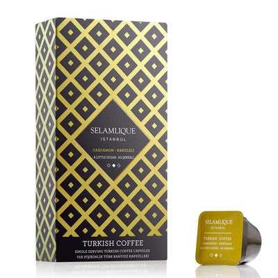 Selamlique Cardamom Turkish Coffee Capsules Pack of 10