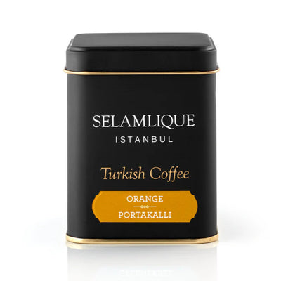 Selamlique Orange Turkish Coffee 125g Metal Tin