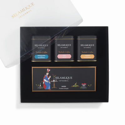 Selamlique Turkish Coffee and Turkish Delight Gift Set