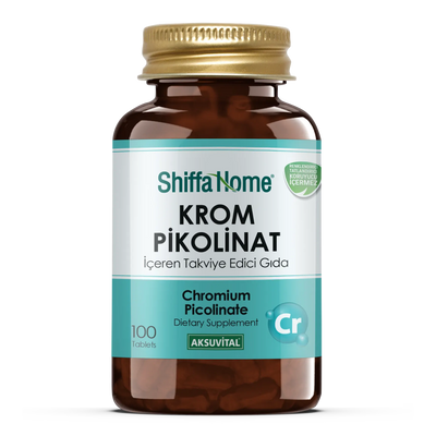 Shiffa Home Chromium Picolinate 100 Tablets Natural Halal