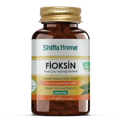 Shiffa Home Fioksin Green Tea Leaf Extract 60 Capsules Natural Halal