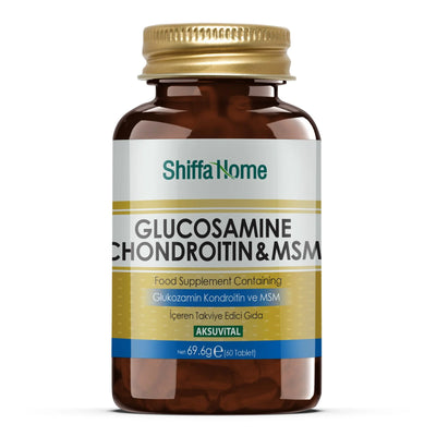Shiffa Home Glucosamine Chondroitin MSM 60 Tablets Natural Halal