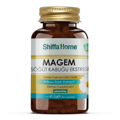 Shiffa Home Magem Willow Bark Extract 60 Capsules Natural Halal