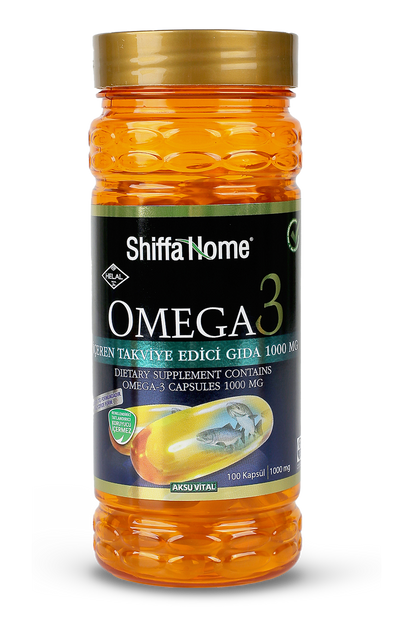 Shiffa Home Omega 3 1000mg 100 Softgels Natural Halal