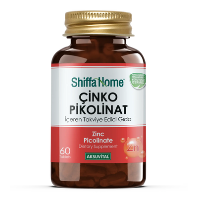 Shiffa Home Zinc Picolinate 60 Tablets Natural Halal