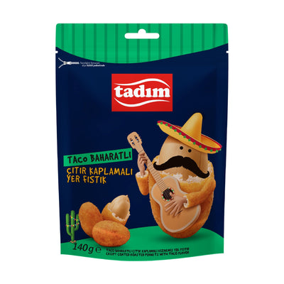 Tadim Taco Spiced Crunchy Coated Peanuts 140g Pack