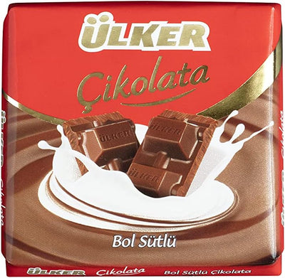 Ulker milk chocolate bar 65g single and 6 pack
