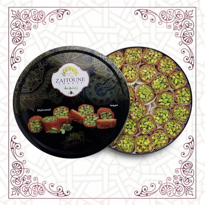Zaitoune mabromah pastry filled with pistachios in 500g box