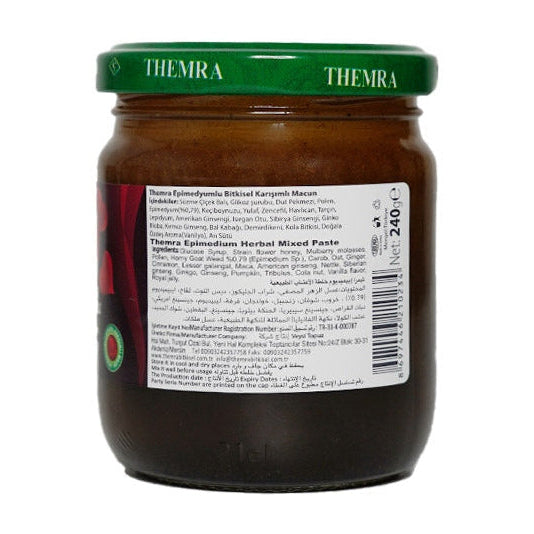 Translation missing: en.Themra Botanical Extract Herbal Paste – angled view of 240g jar showcasing packaging details and product branding - Themra - accessibility.image_number 3