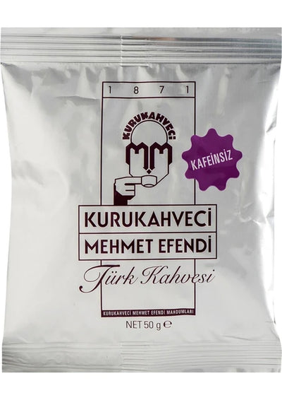 Mehmet Efendi Turkish Coffee Decaffeinated 50g Pack - Mehmet Efendi