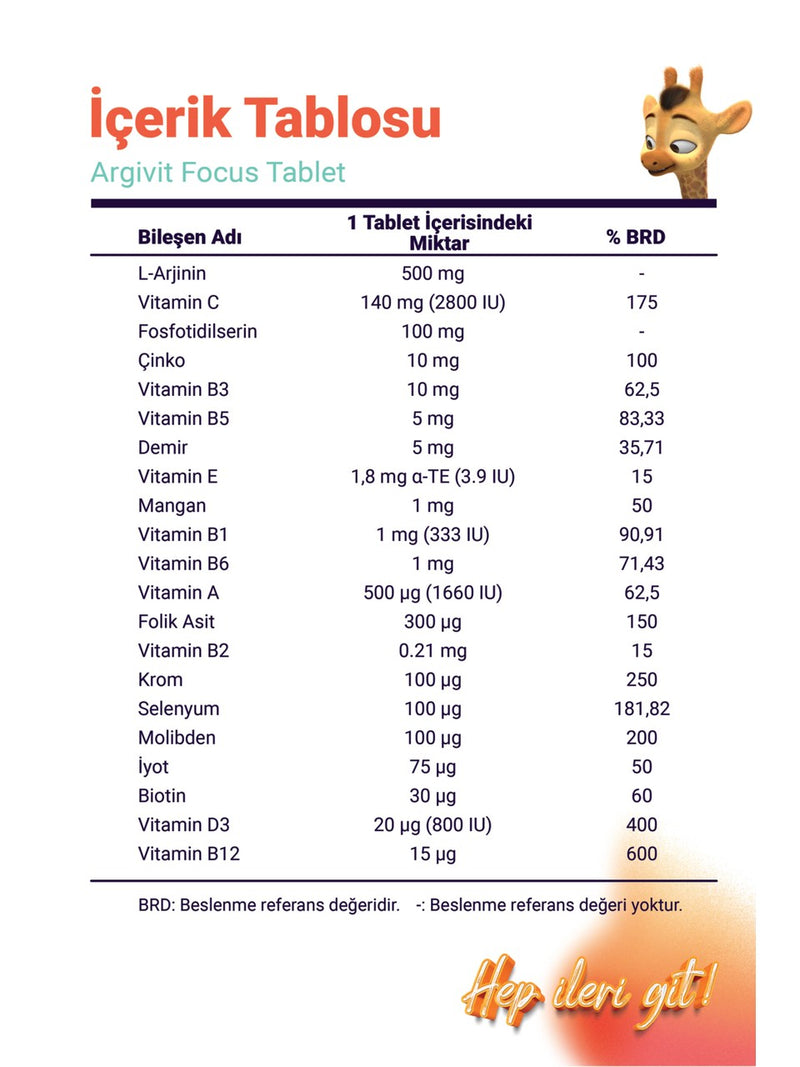 Argivit Focus 30 Tablets bottle for mental clarity - Argivit - Image 2