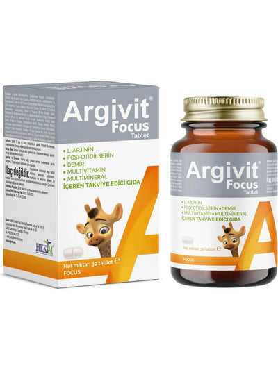 Argivit Focus 30 Tablets bottle for mental clarity - Argivit