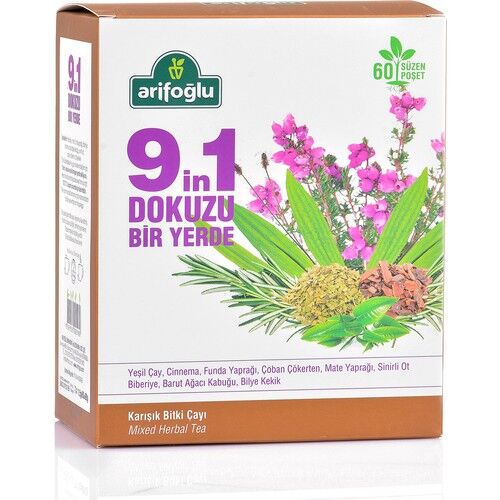 Arifoglu 9-in-1 Herbal Form Tea 60 Filter Bags – Daily Detox - Arifoglu - Image 2