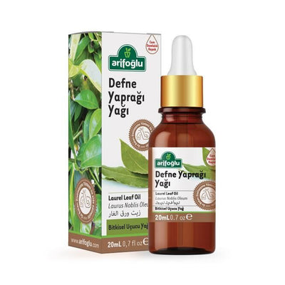Arifoglu Bay Leaf Oil 20ml in amber bottle with dropper - Arifoglu