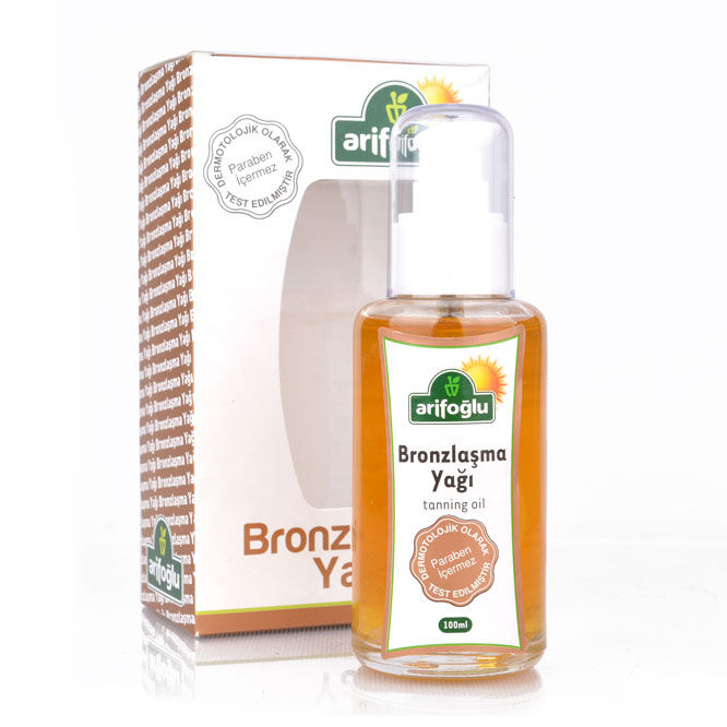 Arifoglu Classic Natural Tanning Oil 100ml Bottle - Arifoglu