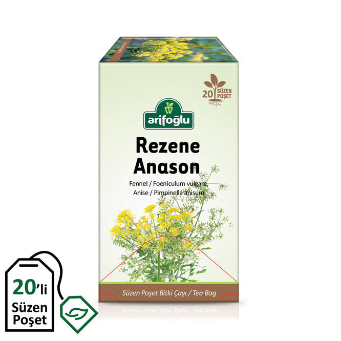 Arifoglu Fennel Anise Herbal Tea 20 Filter Bags – Digestive Support