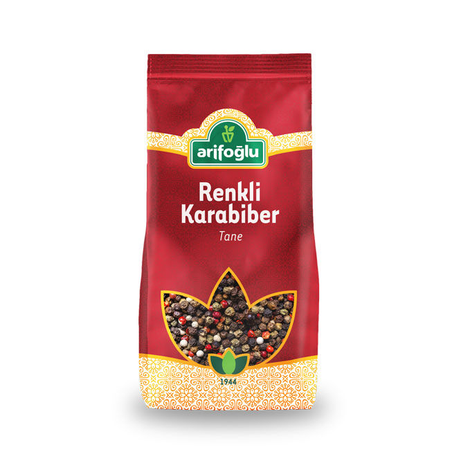 Arifoglu Four Color Mixed Peppercorns 130g – Colorful and Aromatic