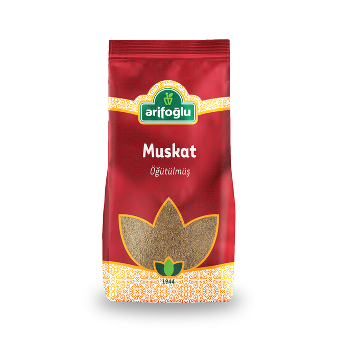 Arifoglu Ground Nutmeg 100g – Pure Aromatic Spice - Arifoglu