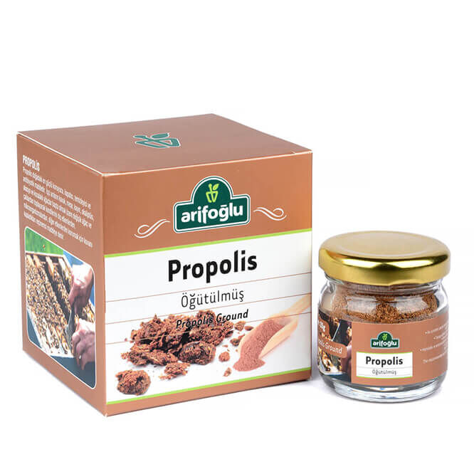 Arifoglu Ground Propolis Powder 20g Jar - Arifoglu