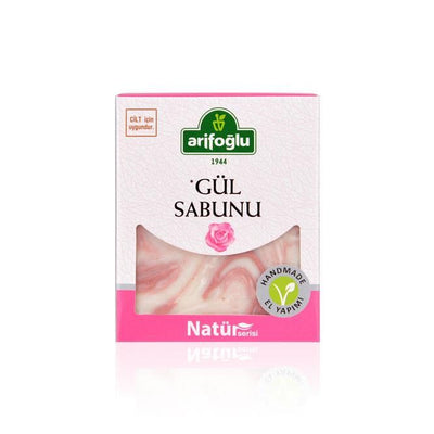 Arifoglu Handmade Rose Soap 125g Bar - Arifoglu