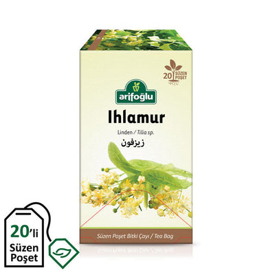Arifoglu Linden Herbal Tea 20 Filter Bags – Caffeine-Free Calm - Arifoglu